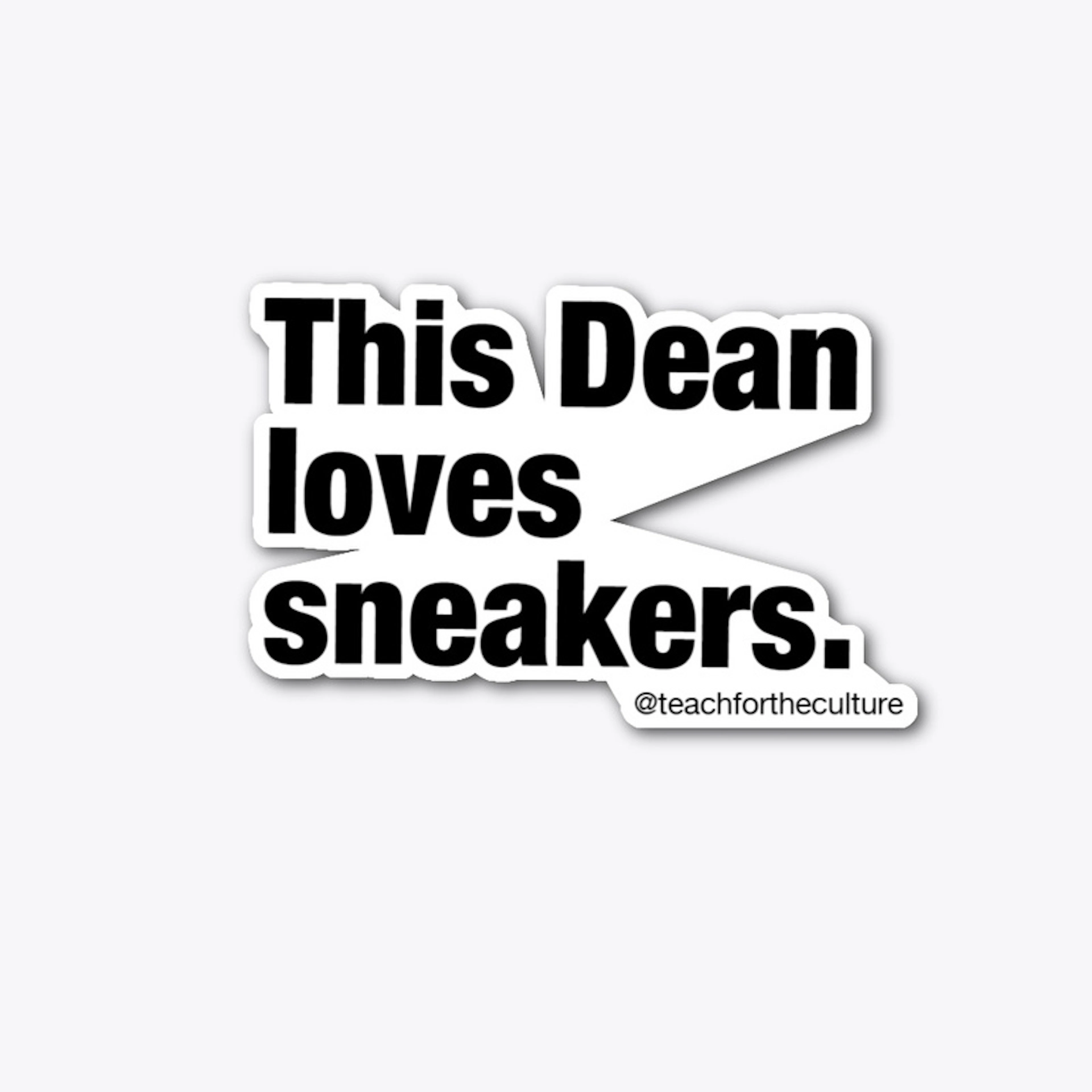 Dean sneaker love - sticker!